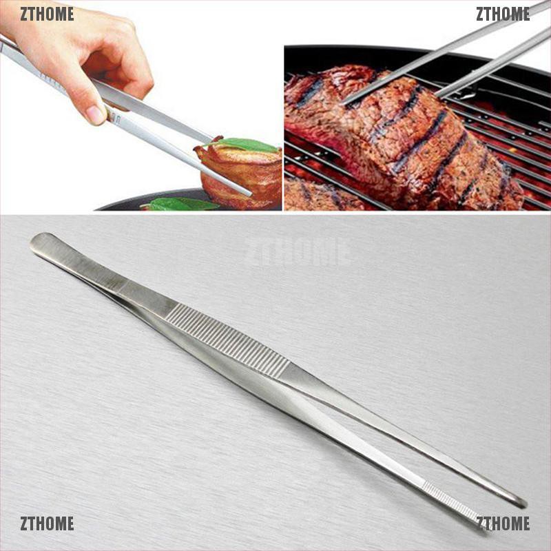 Nhíp dài thép không gỉ đầu dụng cụ nấu ăn B 'zthome