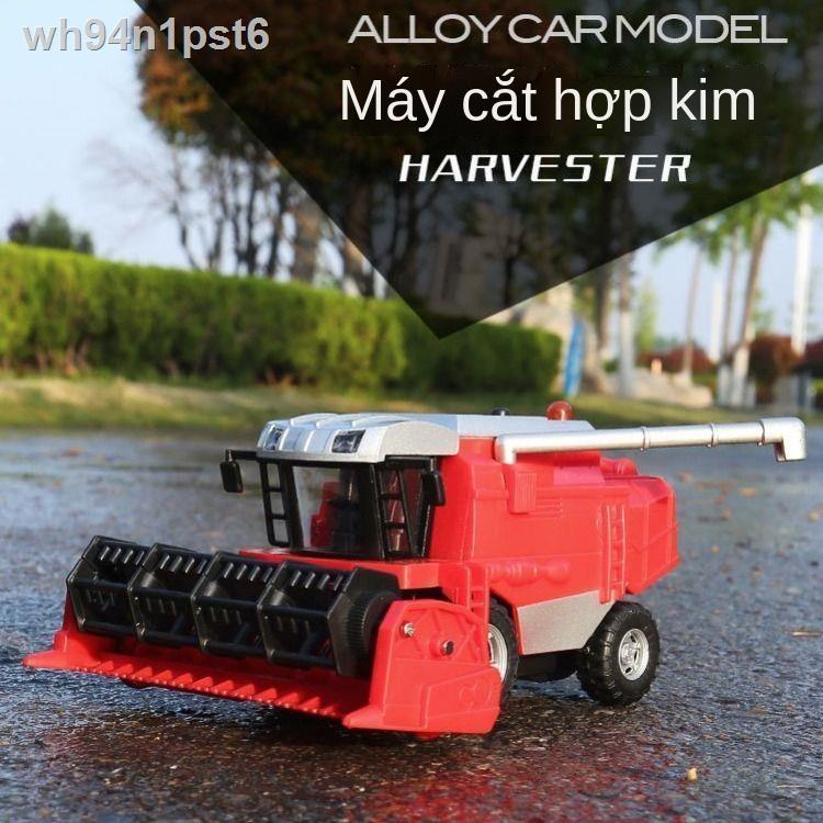✒ ┋ HOT- ﺴ▼✗Đồ chơi trẻ em mô phỏng đồ chơi mô phỏng máy gặt đập liên hợp mô hình nông dân nông dân kỹ thuật