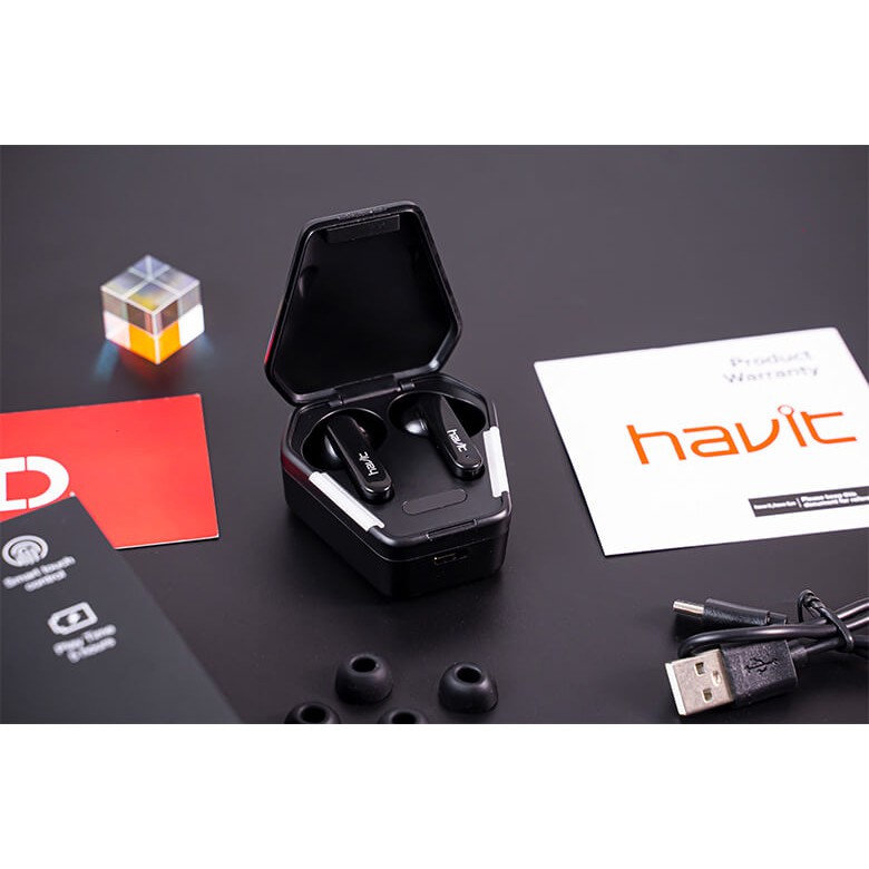Tai Nghe Gaming True Wireless Havit TW938, Độ Trễ 50Ms, Bluetooth 5.0, Pin 5h, Chạm Cảm