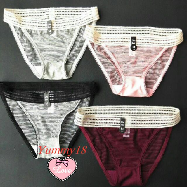 Quần chip ren lưới cạp to dáng sexy T3