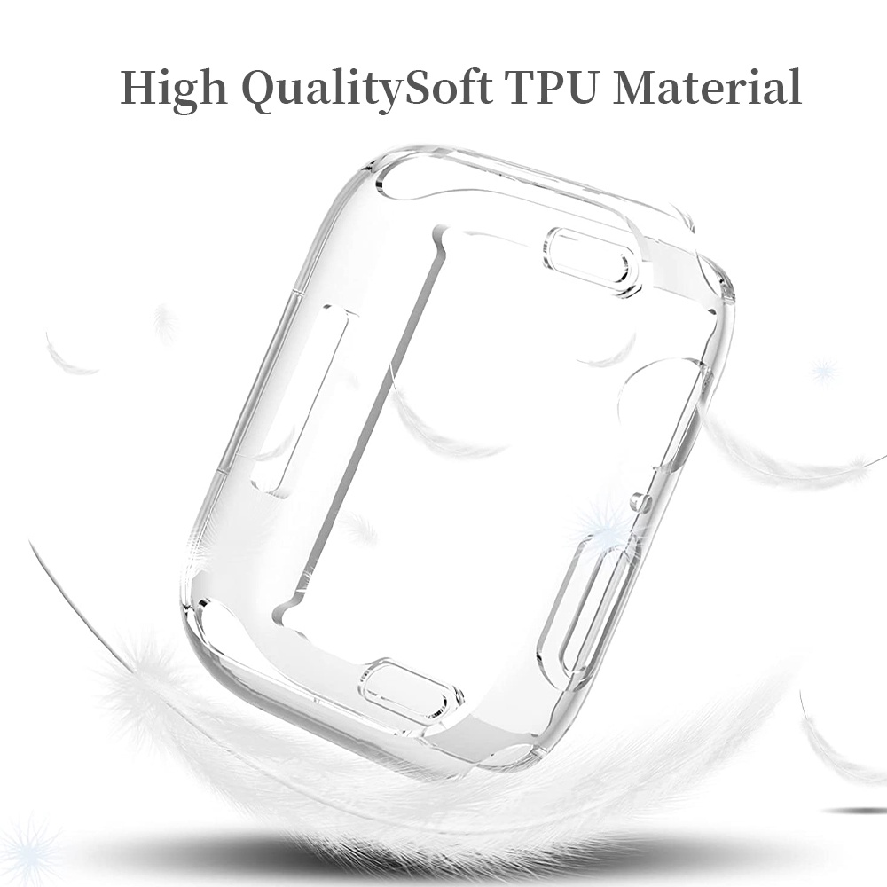 Ốp Dẻo Bảo Vệ Màn Hình Cho Đồng Hồ Thông Minh Apple Watch VS Dây Nylon Series 7/6/5/SE/4/3/2/1 Size 38-40-41-42-44-45mm