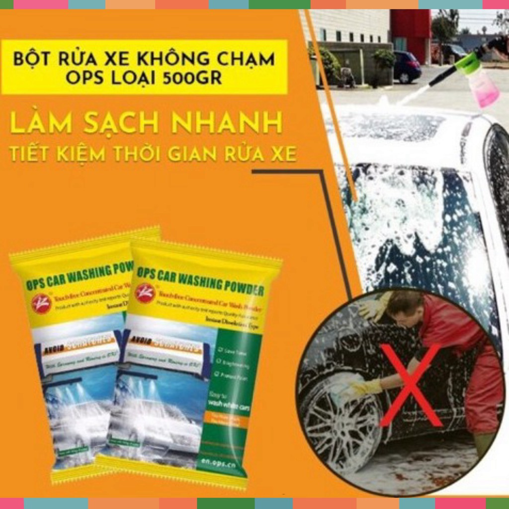 . COMBO 10 GÓI BỘT RỬA XE KHÔNG CHẠM OPS