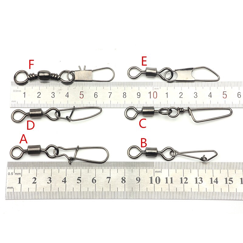 Bộ 10 Cái size Lớn 4 / 0 Chất Lượng Cao# Thùng Cuộn Câu Cá Biển Với Móc Khóa Xoay Đẹp Mắt An Toàn