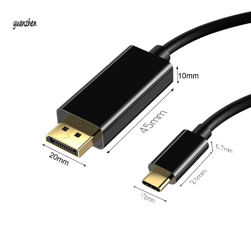 Dây Cáp Chuyển Đổi Type-C Sang Dp Dài 1.8m Siêu Nhẹ Cho Máy Tính | BigBuy360 - bigbuy360.vn