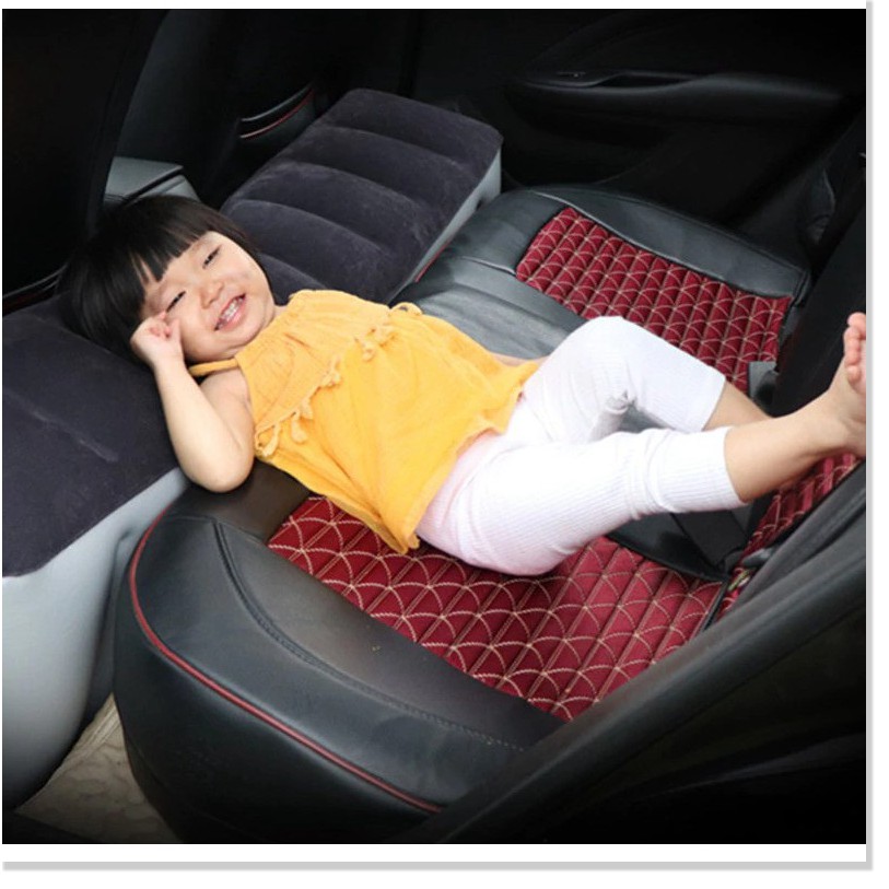 🆕 Gối hơi kê chân hàng ghế sau làm giường trên ô tô