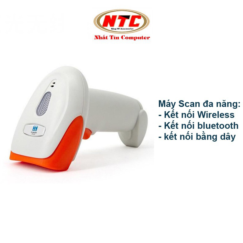 k89 Máy quét mã vạch ko dây Barcode Scanner S20-2DWGB tương trợ Wireless/Bluetooth/với dây (trắng) 1