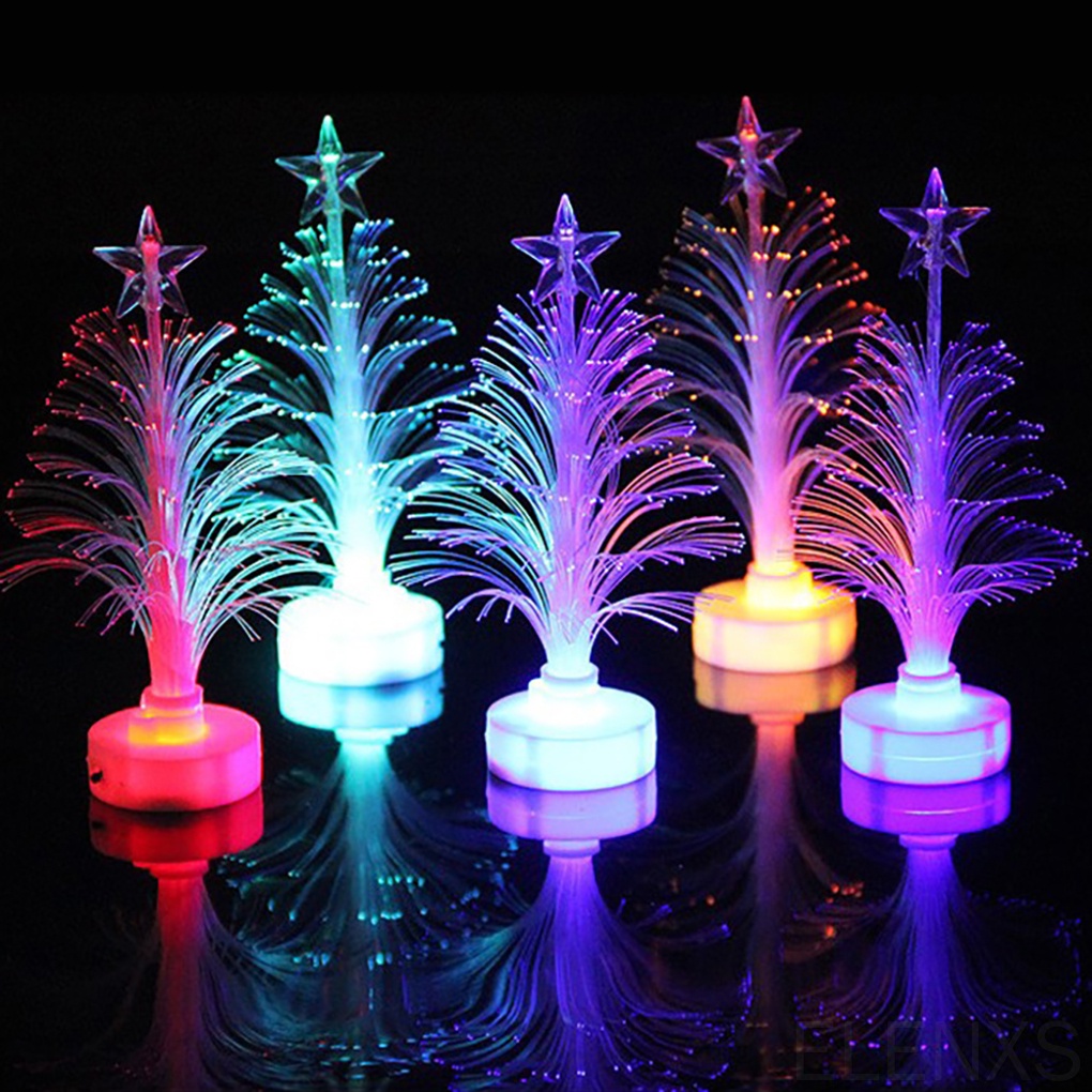 Đèn ngủ để bàn hình cây thông noel nhiều màu sắc
