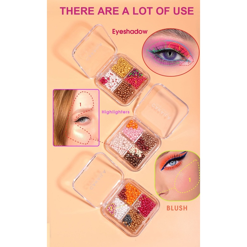 Bảng phấn mắt má hồng che khuyết điểm độ bóng cao đa năng | BigBuy360 - bigbuy360.vn