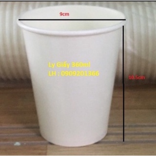 500 ly giấy 12oz - 360ml (không nắp)