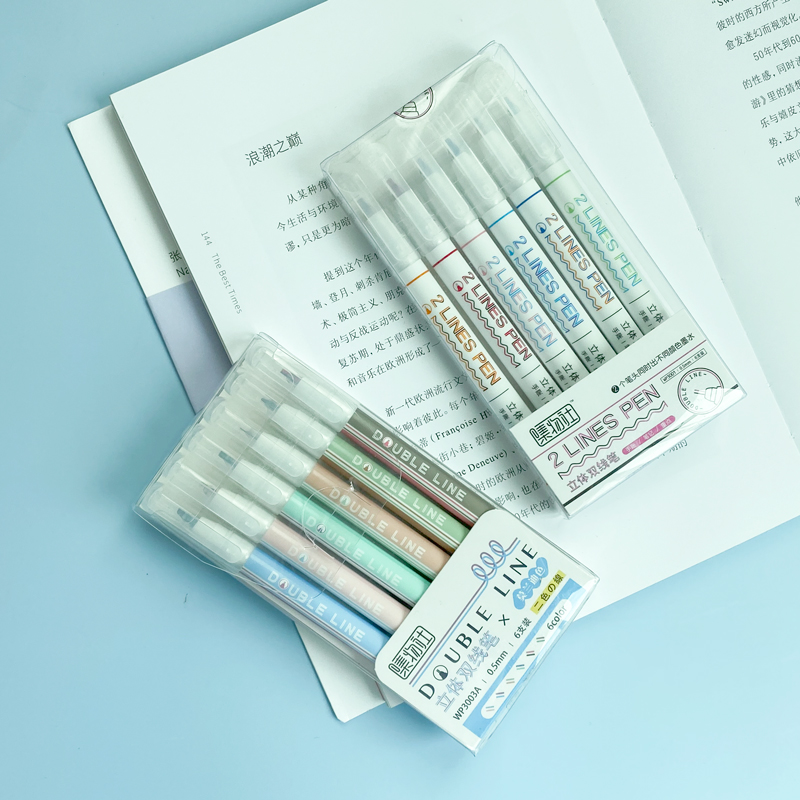 Bộ 6 Bút Lông Viết Thư Pháp Kiểu Hàn Quốc