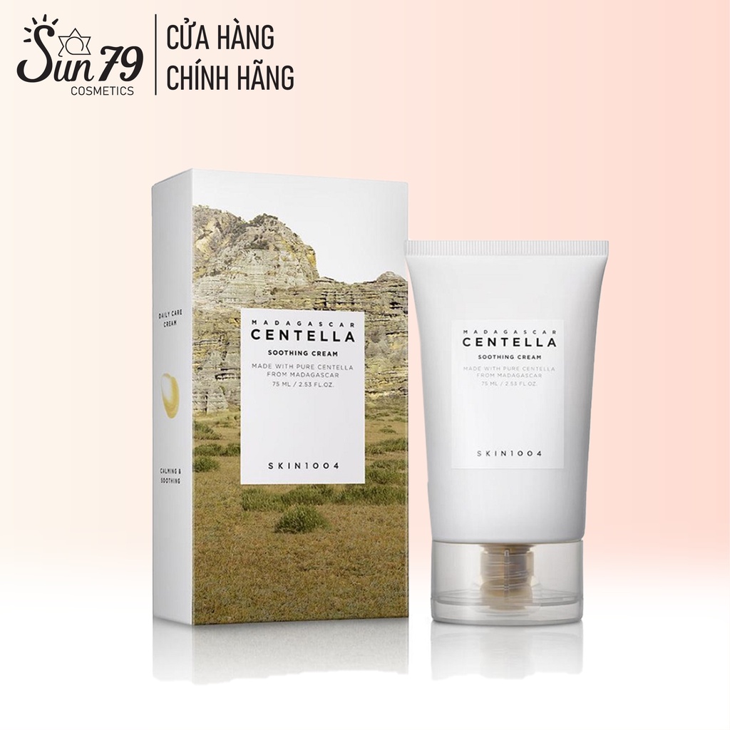 Kem Dưỡng Trắng Da, Giảm Mụn Chiết Xuất Rau Má Skin1004 Madagascar Centella Soothing Cream 75ml
