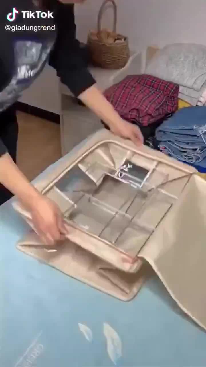 Hộp Đựng Quần Áo Chăn Màn Khung Thép Cao Cấp Loại To Tiện Lợi 80 Lit có hỗ trợ đổi trả với sản phẩm lỗi | BigBuy360 - bigbuy360.vn