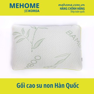 Gối cao su non vỏ sợi tre siêu thoáng - Hàng chính hãng Mehome Hàn Quốc - Tùy chỉnh chiều cao và độ mềm (MP-122)