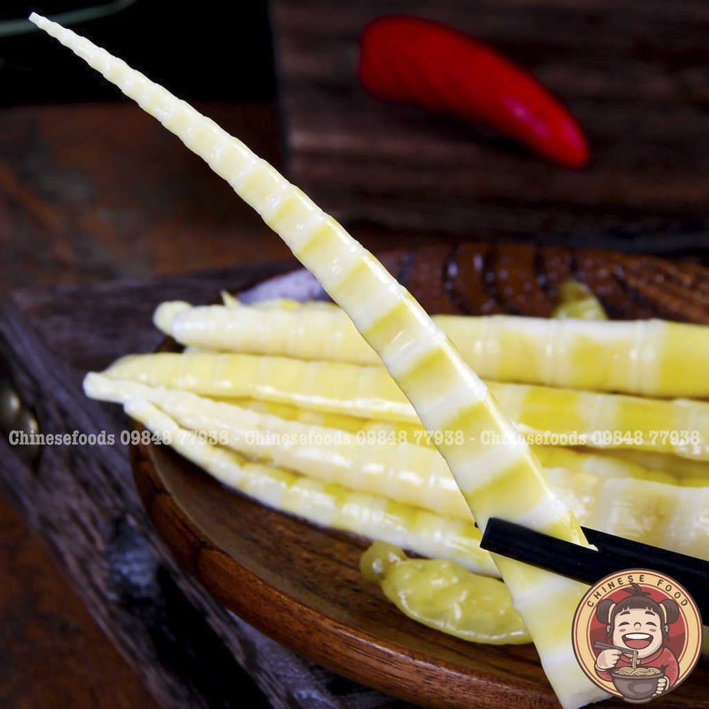 Măng Trúc Muối Cay 120g và 100g Đồ Ăn Vặt