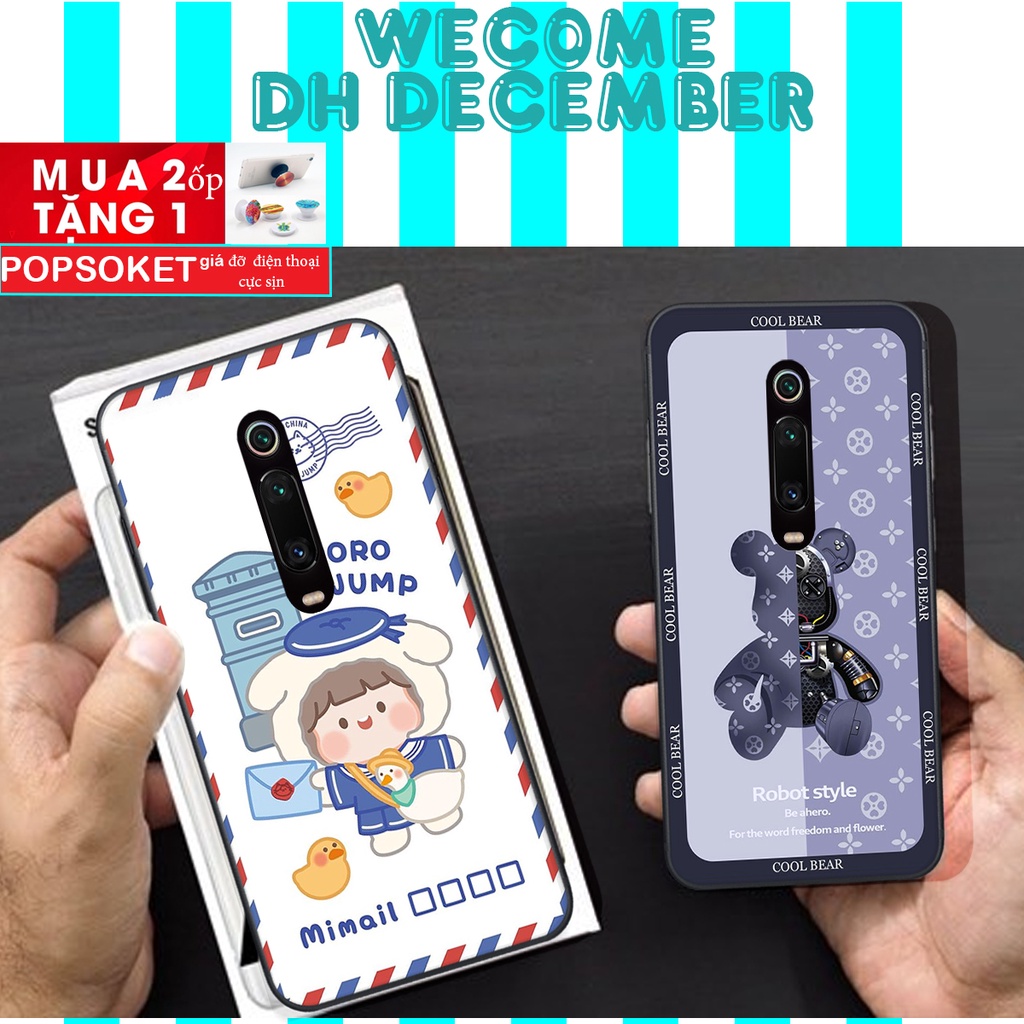 Ốp lưng Xiaomi REDMI K20/ K20 PRO / MI 9T / MI 9T PRO  in hình 3D gấu mới nhất - sang - chảnh - ĐẸP- BỀN