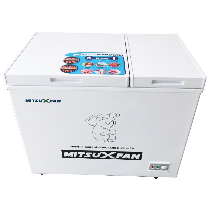 Tủ Đông+Mát Cao Cấp MITSUXFAN MF2-288FW2 02 Ngăn, Inverter Tiết Kiệm Điện, Tiêu Chuẩn Châu Âu - Hàng Chính Hãng