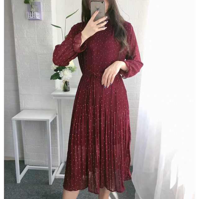 Nhập WAPCK12 giảm 30k đơn từ 150k - Đầm chấm bi kèm dây xinh xắn | BigBuy360 - bigbuy360.vn