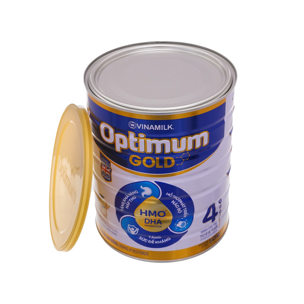 (tặng bờm hoặc đũa tập ăn) Sữa bột Vinamilk Optimum gold 4 850g/1450g mẫu mới