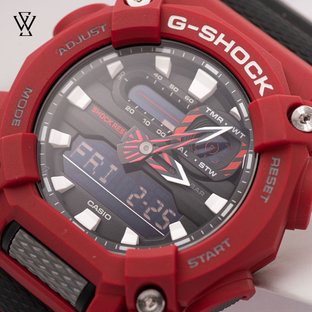 Đồng Hồ Điện Tử Nam Casio G-Shock WATCHSTORE GA-900-4ADR Thiết Kế Mặt Kính Khoáng Tròn 49.5mm, Vỏ Và Dây Nhựa Bền Bỉ