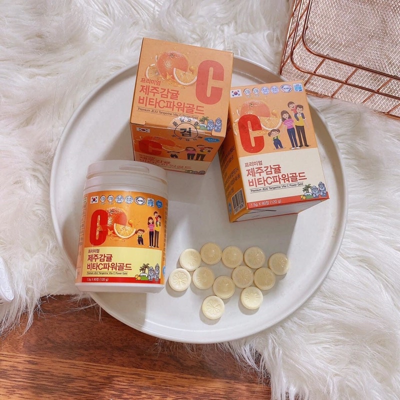 Viên ngậm Vitami C Hàn Quốc , kẹo ngậm C , kẹo vitamin C Hàn Quốc