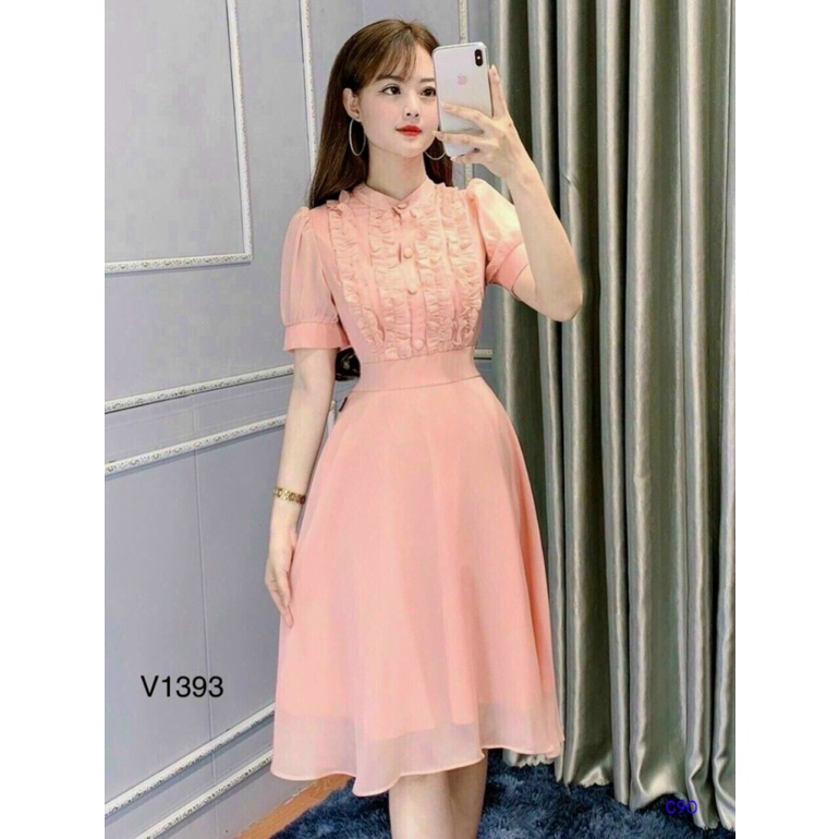 (HCM) ĐẦM NỮ XÒE SANG CHẢNH SIÊU QUYẾN RŨ THỜI TRANG TÔN DÁNG SÀNH ĐIỆU - PHONG CÁCH HÀN QUỐC  HOT NHÂT
