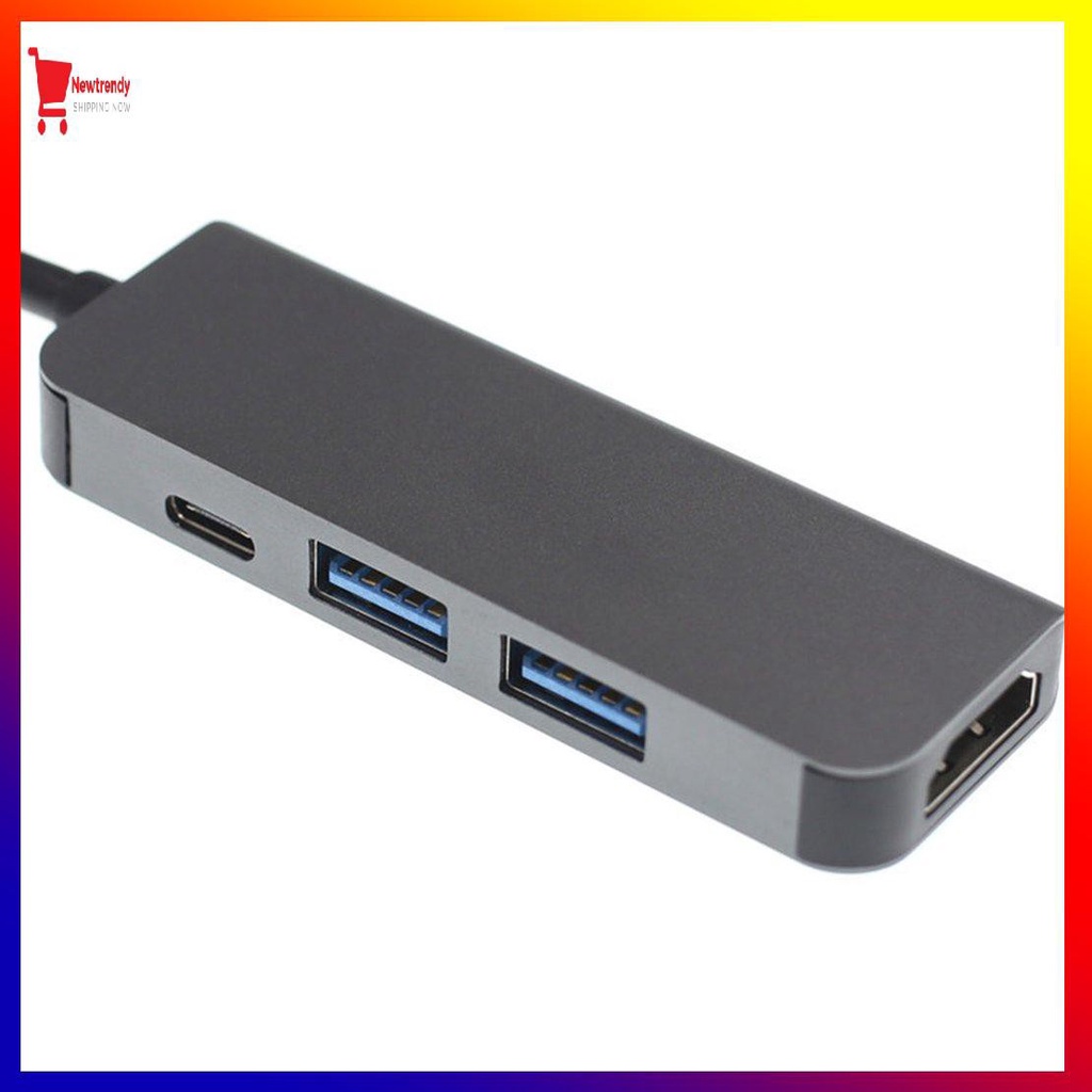 Trạm Sạc 4 Trong 1 Type-C Sang Usb3.0X2 + Pd + Hdmi (0605)