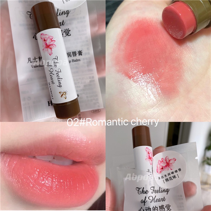 Son dưỡng môi HANBOLI dạng thạch trái cây vaseline màu tiệp da
