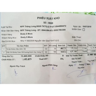 Khăn ướt bobby không mùi 100 miếng