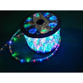 LED Dây trang trí nhiều màu 220V - 24 Bóng/M, IP65 ,dạng ống tròn