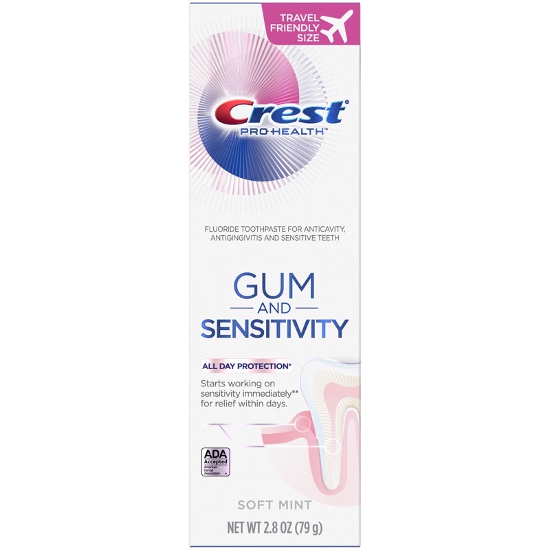 Kem Đánh Trắng Răng Crest Pro-Health Gum And Sensitivity Gentle Whitening Soft Mint 79g