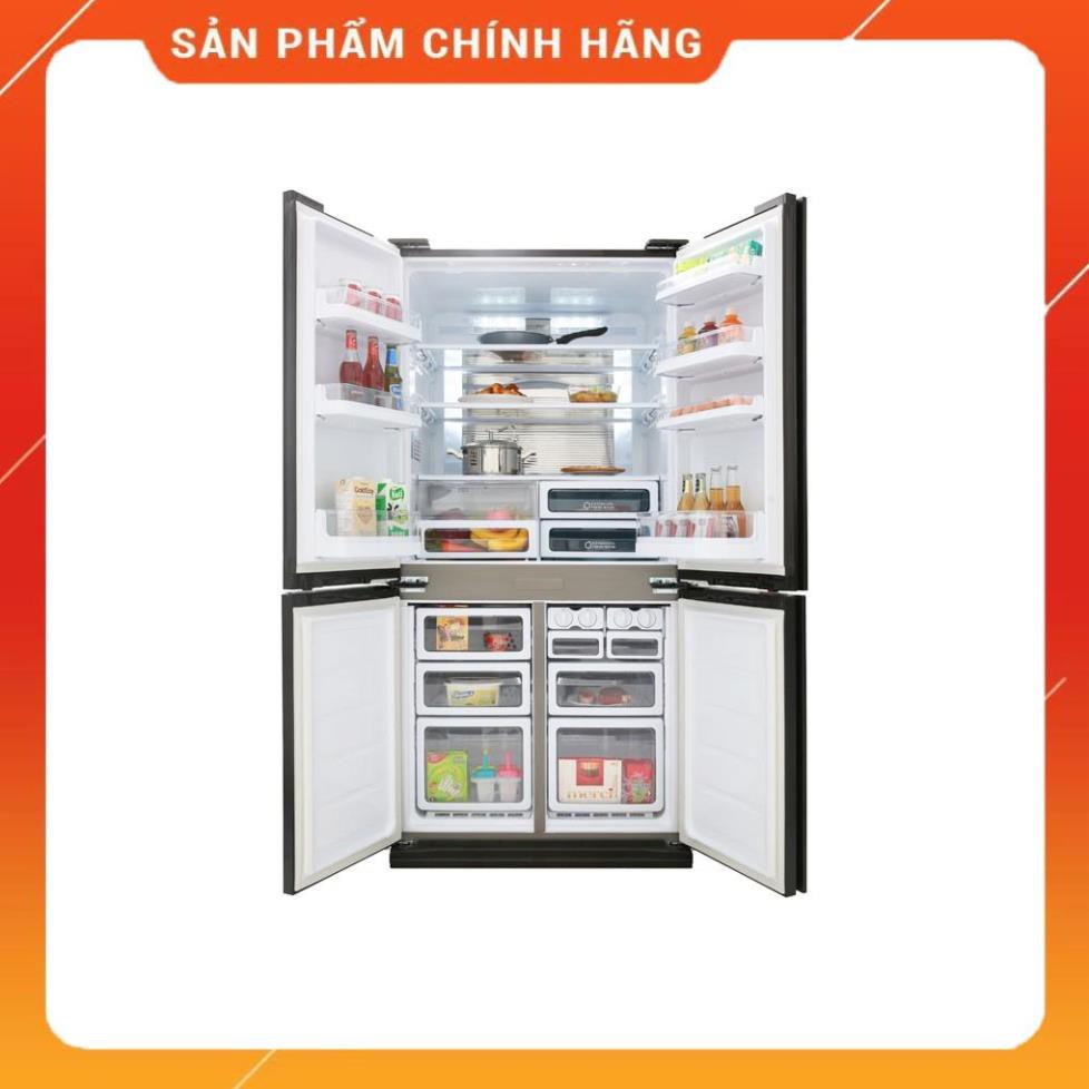 [ VẬN CHUYỂN MIỄN PHÍ KHU VỰC HÀ NỘI ] Tủ lạnh Sharp 4 cánh màu gương đen SJ-FX688VG-BK - [ Bmart247 ]