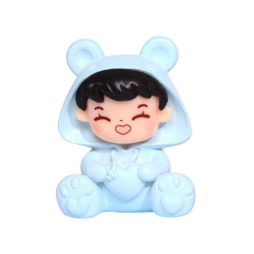 MUVAKO Set 2 Mô Hình Nhân Vật  Mặc Đồ Ngủ Mini Để Bàn Trang Trí Tiểu Cảnh