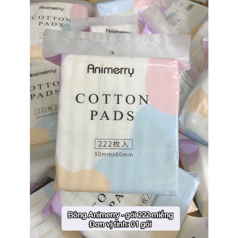 Bông tẩy trang 222 miếng Lameila