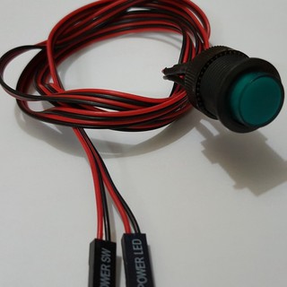 Lt021 nút nguồn tròn có đèn led dây dài