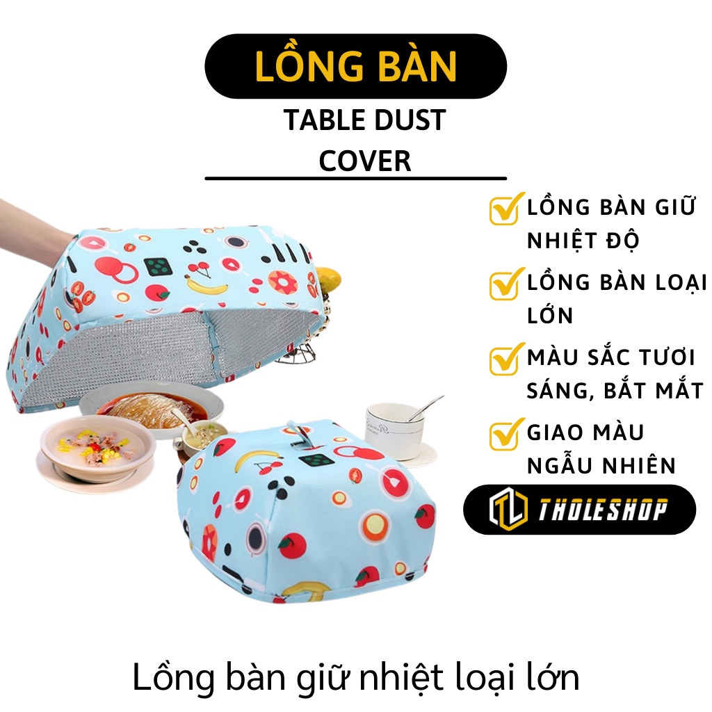 Lồng Bàn - Lồng Bàn Đậy Thức Ăn Chống Mũi, Thoáng Khí, Giữ Nhiệt Có Thể Xếp Gọn 3962