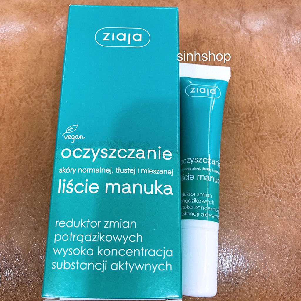 Gel giảm mụn trứng cá ziajaa manuka 15ml
