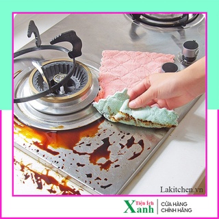 Khăn lau bếp đa năng La'Kitchen siêu thấm hút, khăn lau tay, lau bát đĩa mềm mịn