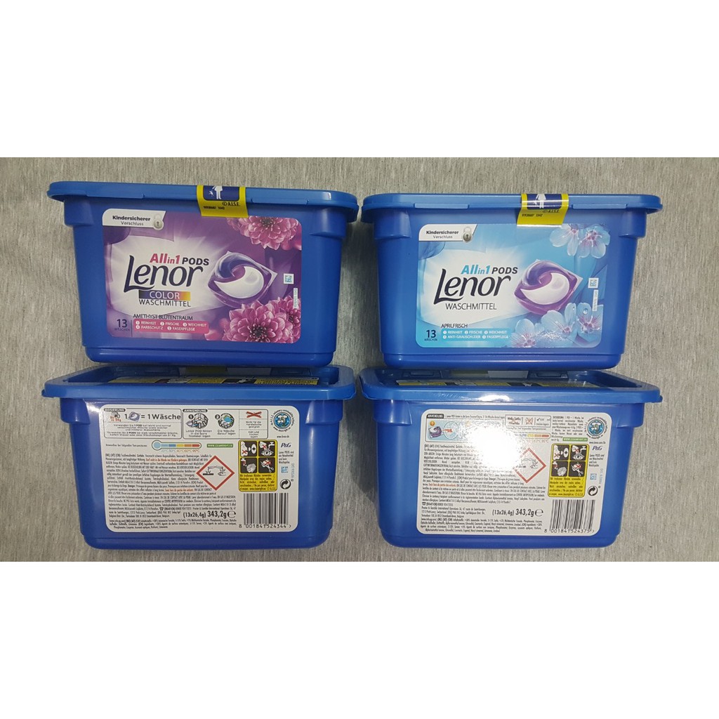 Viên giặt xả Lenor mẫu mới All in 1 Pods