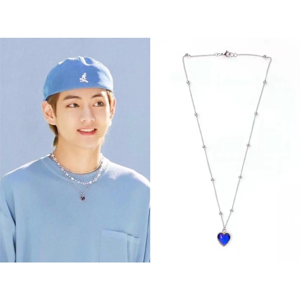 Vòng cổ thay đổi màu sắc theo nhiệt độ phong cách BTS Kim Tae Hyung Kim Tae Hyung