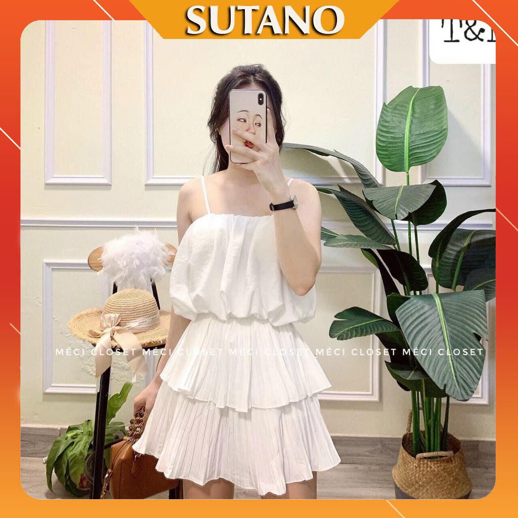 Chân váy xòe thời trang 2 tầng nhún xinh xắn CV246