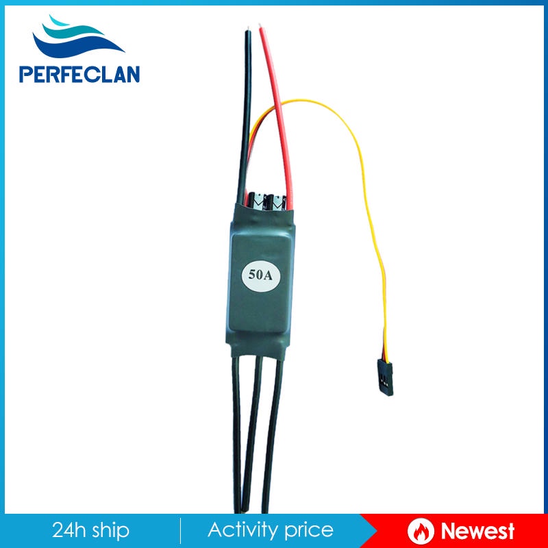 Bộ Điều Tốc Không Chổi Than Hai Chiều 20-60A Chuyên Dụng Cho Tàu Điều Khiển Từ Xa 2-4S 20A