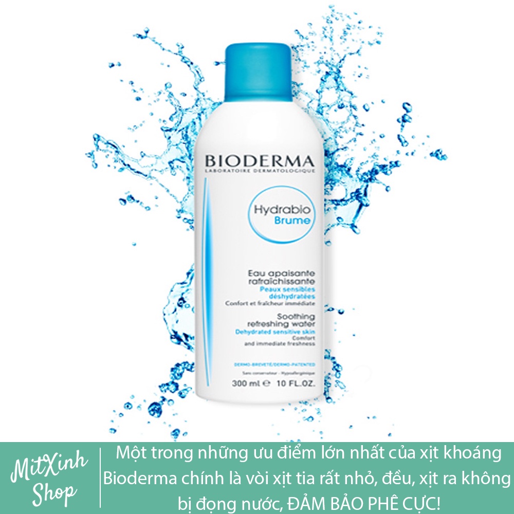 XỊT KHOÁNG BIODERMA 300ML- DƯỠNG ẨM CẤP NƯỚC HOÀN HẢO CHO LÀN DA