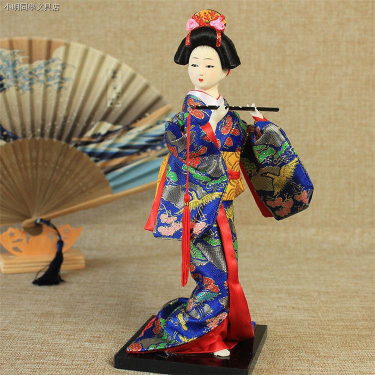 X Búp Bê Geisha Mặc Kimono Nhật Bản 26cm X