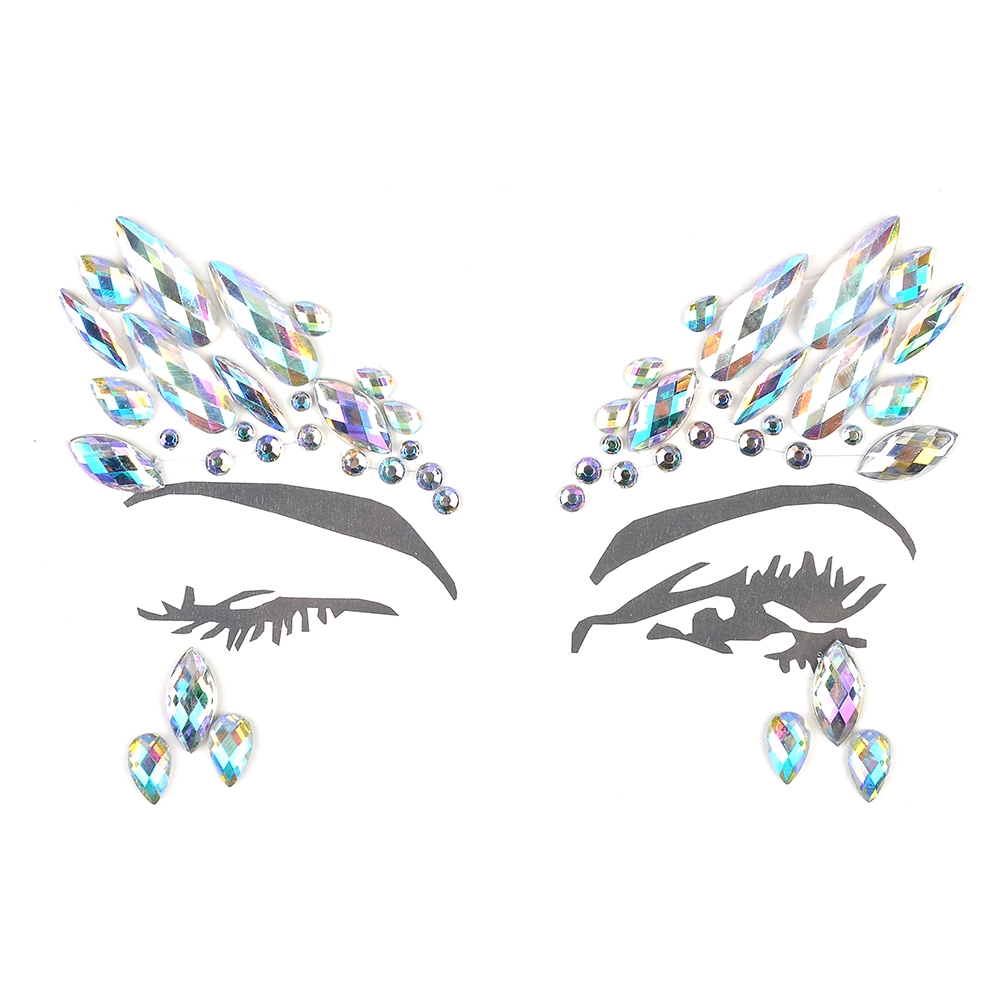 COD In Stock Hot Sale New Face Acrylic Diamond Tattoo Sticker Acrylic for Party Decoration Cosplay | BigBuy360 - bigbuy360.vn