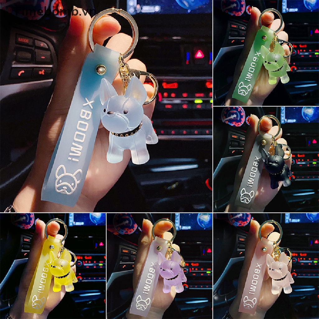 Móc Khóa Hình Chú Chó Bull Pháp Đáng Yêu