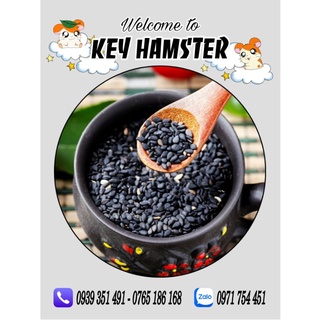 Hạt mè đen - dày lông, mượt lông hamster.