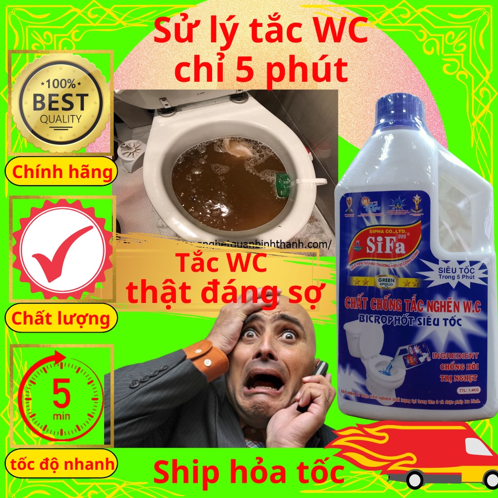 Thông bồn cầu, nhanh gấp 10 lần bột thông cống, bột thông bồn cầu, thông cống siêu tốc, dạng nước tiện dụng