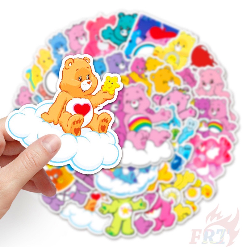 Set 50 nhãn dán hoạt hình Care Bears - Series 03 DIY hành lý laptop ván trượt thời trang