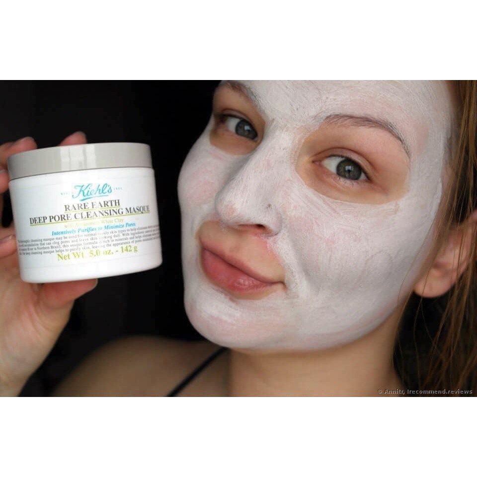 Mặt Nạ Đất Sét Dưỡng Trắng Sạch Mụn Đầu Đen Kiehl's Rare Earth Deep Pore Cleansing Masque