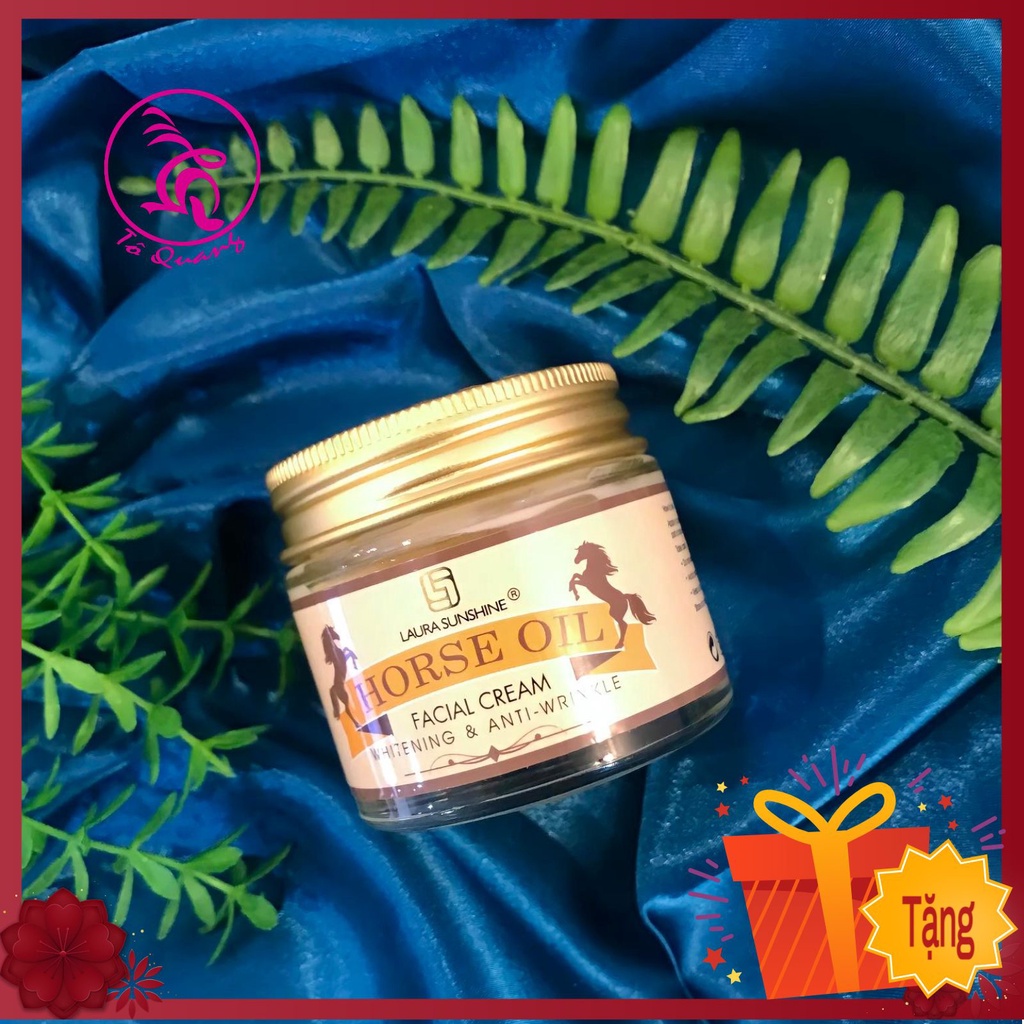 Kem dưỡng dầu ngựa tái tạo phục hồi da -  Horse oil facial cream Laura Sunshine  Nhật Kim Anh